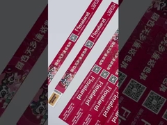 Pulseras Tyvek a todo color resistentes al agua con numeración secuencial/código de barras