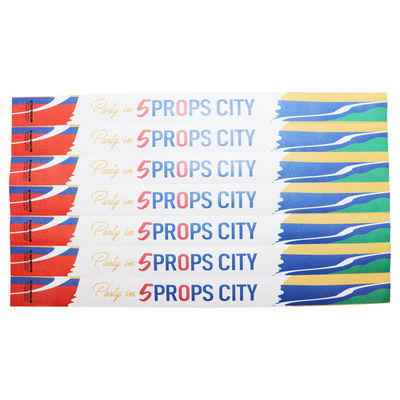 Pulseras de papel de Tyvek personalizables, pulseras de papel imprimibles desechables