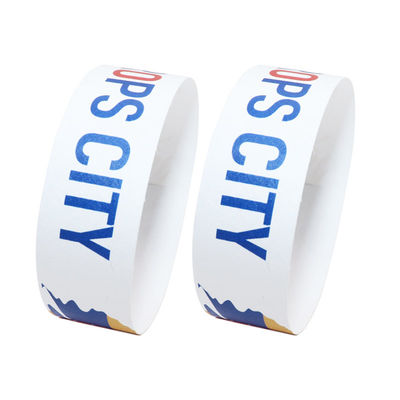Pulseras de papel desechables ligeras, pulseras de seguridad impermeables para eventos