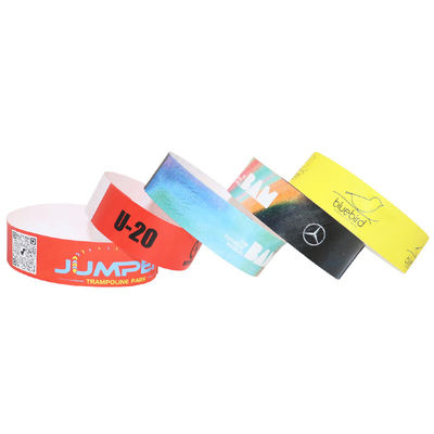 Papel de seguridad Eventos de pulseras ajustable ajuste de colores completos Bares de codificación