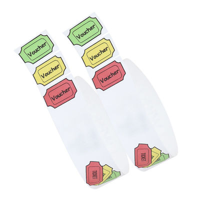 Pulseras Tyvek para eventos de colores de impresión resistentes al agua sintéticos