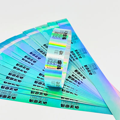 Las pulseras de brillo ecológicas, pulseras de impresión con láser holográfico