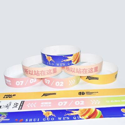 Las pulseras de neón Tyvek, las pulseras de papel para eventos.