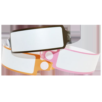 Brazaletes de PVC suave, pulseras autoadhesivas de impresión de transferencia de calor