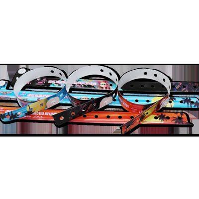 Pulseras de PVC elásticas, pulseras de vinilo de impresión suave personalizadas