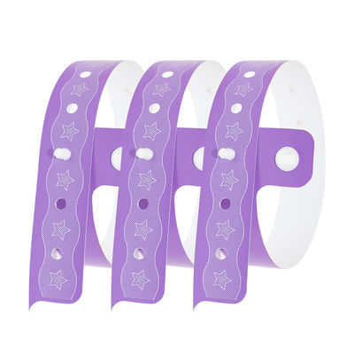 Brazalete de PVC resistente al agua, pulseras personalizadas para eventos.