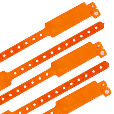 Acceso seguro Vinyl Event Pulseras personalizadas con impresión de transferencia de calor