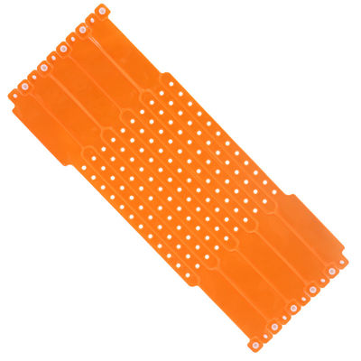 Brazalete de PVC de forma irregular en caja de cartón