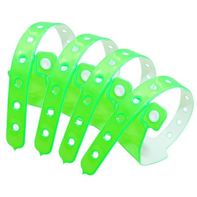 Pulseras para eventos, pulseras de plástico ajustables para eventos.