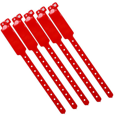 Pulseras de vinilo impresas impermeables para eventos de tamaño ajustable