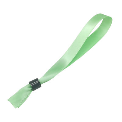 OEM pulseras de tela tejida bloqueo de seguridad con cerradura de plástico