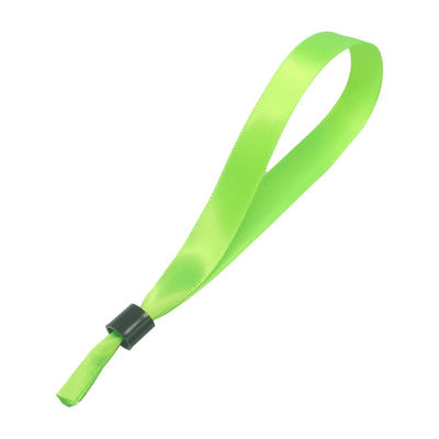 Brodería Pulseras de tela tejida Verde Rojo Plain Brazaletes de logotipo personalizados