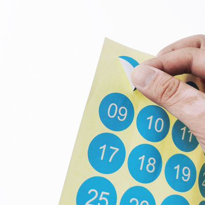 Impresión de fiestas pegatinas cortadas a presión etiquetas personalizadas extraíbles resistentes a los rayos UV