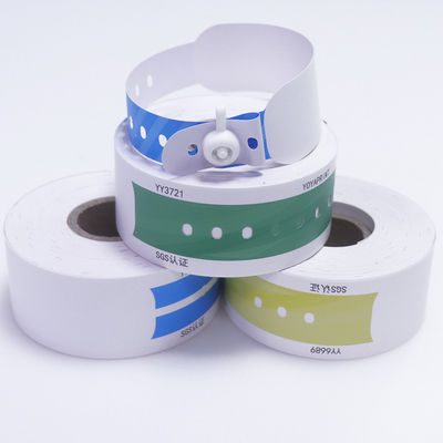 Código de barras UPC Brazalete de identificación del paciente, banda de brazo del hospital médico de vinilo