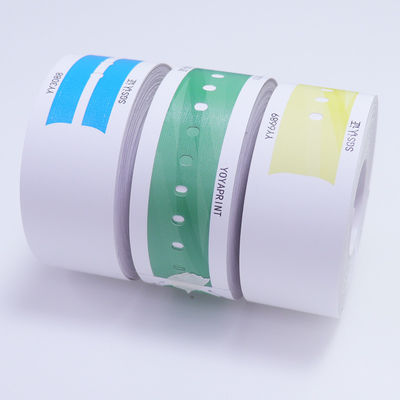 Las pulseras de identificación del hospital Tyvek, el código de barras médicas UPC, la etiqueta de la muñeca del paciente