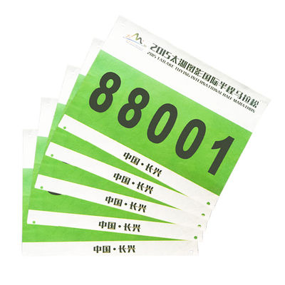 Identificador de carrera Números de la bib de carrera, Maratón a prueba de agua etiqueta de número