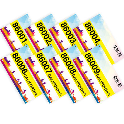 Identificación Tyvek Carreras para eventos de carreras Imprimible a prueba de lágrimas