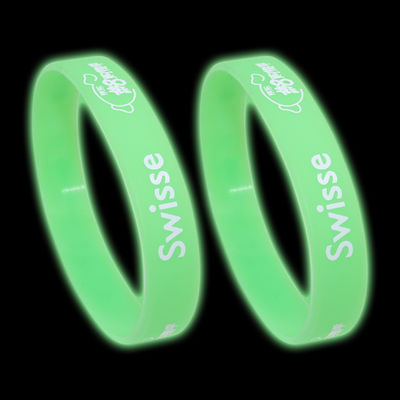 Pulseras de silicona coloridas impresas pulseras personalizables longitud 20-25cm