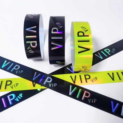 Fabrica resistente al agua y al sudor Tyvek Eventos Muñequillas Eventos Fiesta VIP Identificación Papel de admisión Eventos Brazalete