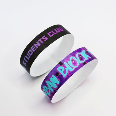 Tyvek Event personalizable Brazalete de la pulsera Actividad del evento Fiesta VIP Papel de identificación del evento Admisión de las pulseras