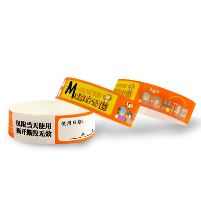 Pulseras de eventos Tyvek resistentes al sudor e impermeables baratas