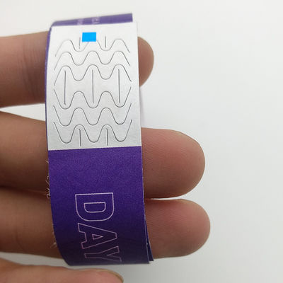 Tyvek Dupont Pulsera de papel Actividad Código de barras Eventos Eventos de papel Brazalete de admisión