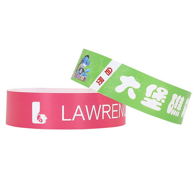 Fabricante Evento Pulsera de papel sintético de PP con impresión a todo color