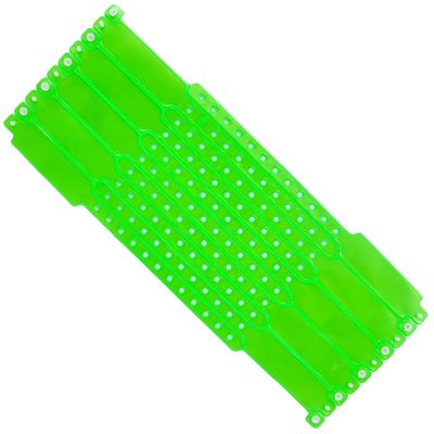 Fabricante Pulsera de color natural personalizable Pulsera de plástico resistente al agua Pulsera de vinilo para eventos con código de barras de logotipo