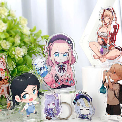 Cerradura transparente de acrílico con anillo de metal Personaje de dibujos animados Durable de pantalla de seda Impreso Regalo ideal Cerradura de acrílico
