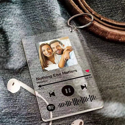 Factory Custom Rectangular Acrylic Key Chain Picture Key Ring Couple Lover Photo Picture Song Lyric Impreso por el hecho de que el nombre de la persona es el mismo