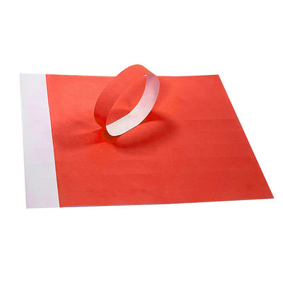 Pulseras personalizadas para eventos Tyvek con código de barras Numeradas a prueba de agua para la identificación de la fiesta de la piscina Pulseras de papel de admisión