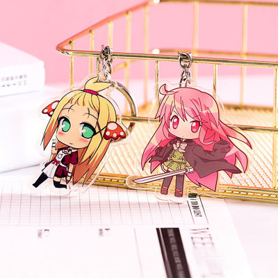 Factory Pattern Impreso Acrílico Clavier Cute Personaje de dibujos animados Idol Anillo de metal duradero Encantadores Clavier Acrílico