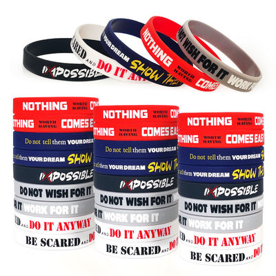 Pulseras de silicona personalizadas perfectas para juegos de fútbol y baloncesto