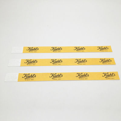 Logotipo personalizado Numeración secuencial Tyvek Pulseras Piscina Impermeable a todo color Impresión tyvek Brazalete Pulsera