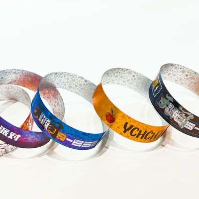 Fabrica de la personalización de las pulseras Brillante láser Brillo Concierto Festival de música Fiesta Actividad pulseras para adultos Niños