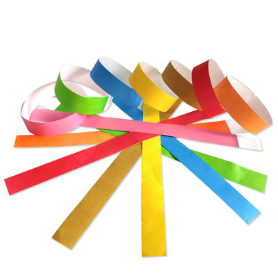 Impresión de logotipos personalizados Pulseras de papel Tyvek para eventos y festivales