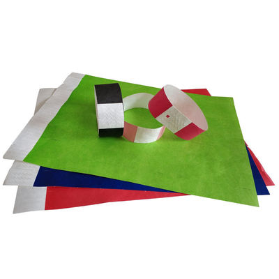 Pulseras de papel Tyvek ajustables con logotipo personalizado e impermeables para festivales