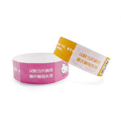 Pulseras de papel Tyvek impermeables personalizables e imprimibles para festivales