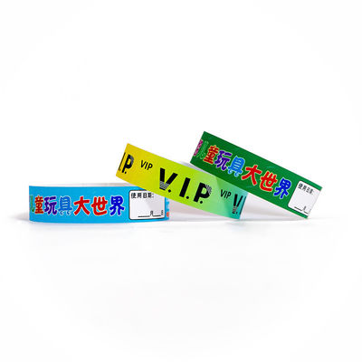Pulseras de numeración secuencial de papel VIP personalizadas con material impermeable Tyvek