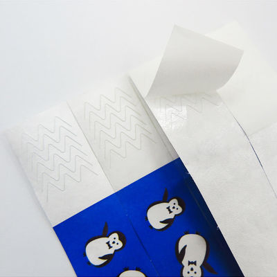 Pulseras de papel Tyvek personalizadas y ajustables Resistente al calor para eventos