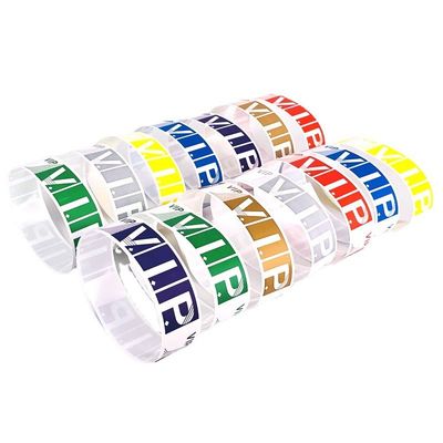 Suministrador Durable de Papel Tyvek Personalizado de Muñecas de Papel Personalizada Resistente al Calor para el Evento