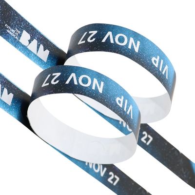 Las pulseras de papel Tyvek para el control de seguridad