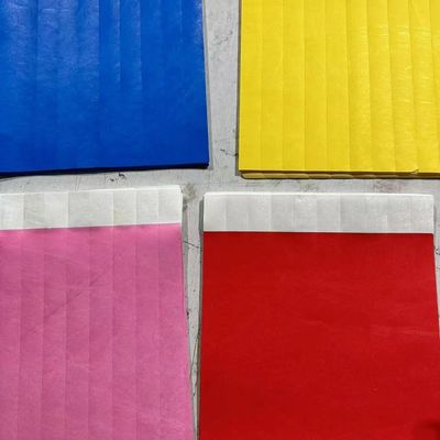 Impermeable Eventos personalizados Tyvek pulseras de papel duradero cierre de la horquilla para un control fácil