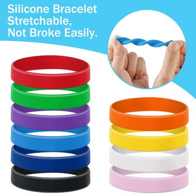 Pulseras de silicona personalizadas para promover eventos de negocios longitud 20cm-25cm