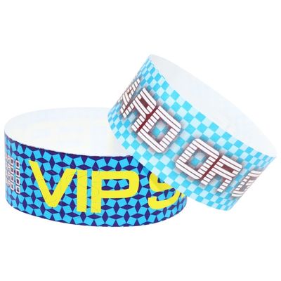 Las pulseras de papel Tyvek con números son resistentes al agua duraderas para eventos, reuniones de fiestas y control de acceso.