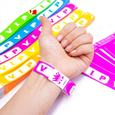 Pulseras de papel personalizadas para eventos pulseras de papel con patrones para una organización fácil de eventos
