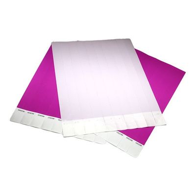 Impresión de logotipo personalizado Tyvek pulseras de papel, pulseras de papel de colores variados