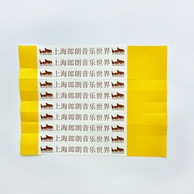 Las pulseras Tyvek ajustables y duraderas para la identificación de eventos
