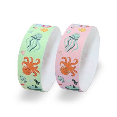 Pulseras de eventos de papel impreso personalizadas para funciones y convenciones corporativas