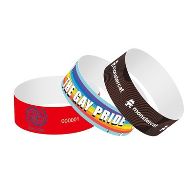 Pulseras para eventos de papel impreso a medida para funciones corporativas